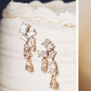 NADRI Crystal chandelier drop earrings